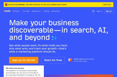 Ahrefs—AI Marketing Platform Powered by Big Data